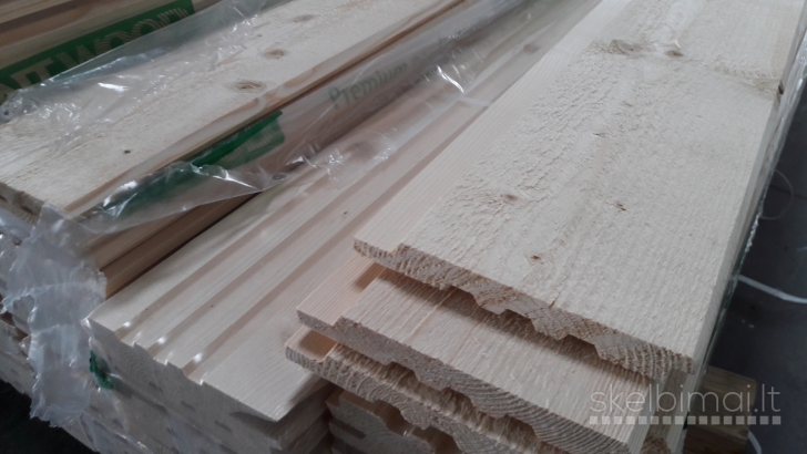 Medinės dailylentės išorės, fasado apdailai