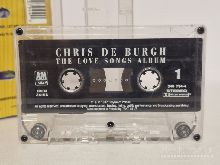 Audio kasetė Chris de Burgh – The Love Songs