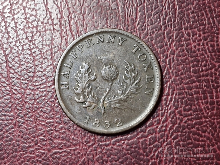 Kanados provincijos ½ penso, 1832 KM# 1