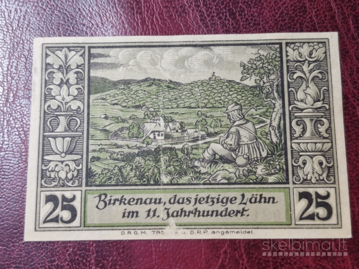 25 Pfennig 1922 Lähn Notgeld Vokietija
