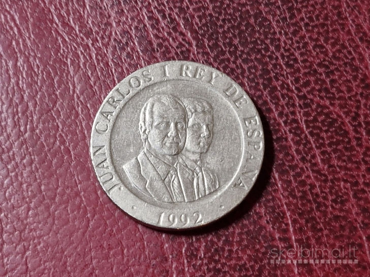 Ispanija 200 pesetų, 1992 KM# 910 meška prie medži