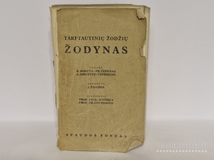 Knyga „Tarptautinių žodžių žodynas“ 1936m.