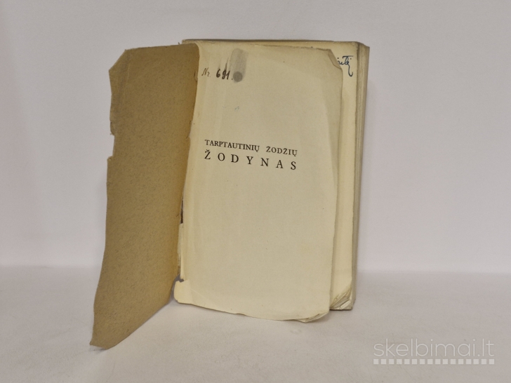 Knyga „Tarptautinių žodžių žodynas“ 1936m.