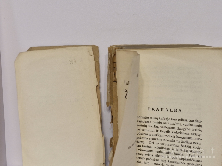 Knyga „Tarptautinių žodžių žodynas“ 1936m.