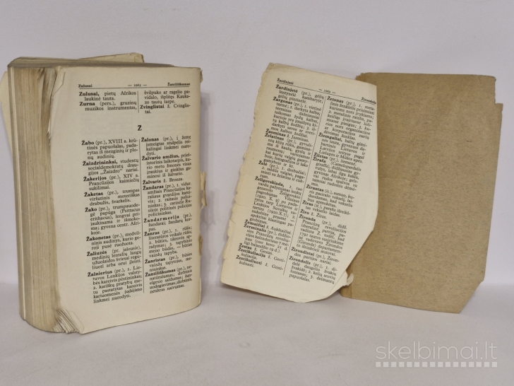 Knyga „Tarptautinių žodžių žodynas“ 1936m.