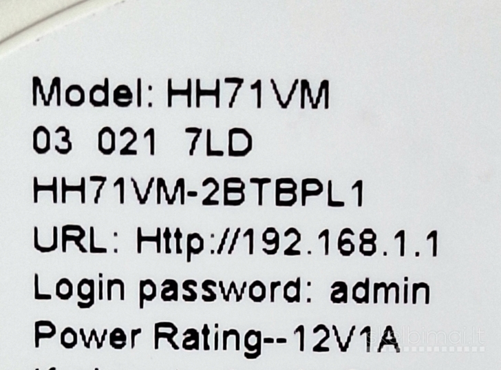 4G+ LTE modemas Alcatel HH71VM su maitinimo blokeliu