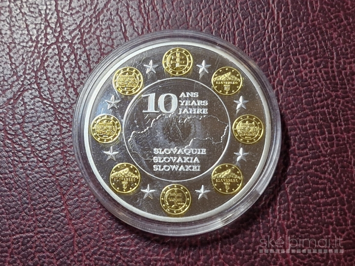 Slovakija 10 metų Euro zonoje - kolekcinis medalis