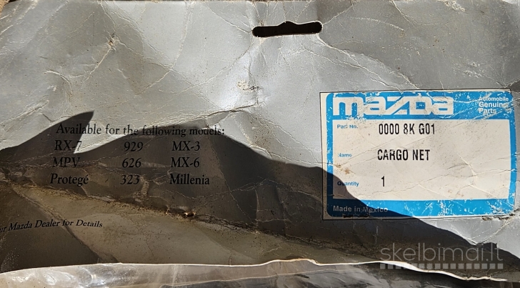 Mazda krovinio fiksvimo  tinklas 
