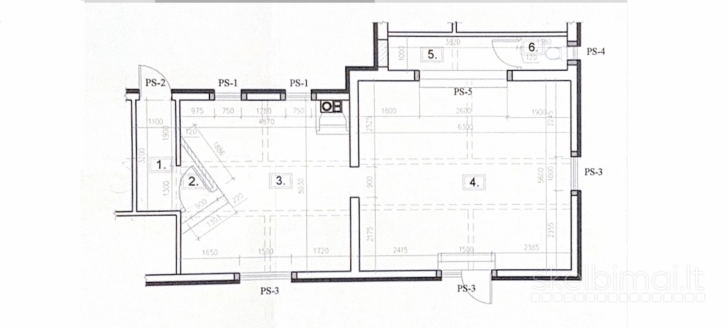 Išnuomojamos 65 kv.m. Patalpos Puodžių g. Pirmame aukšte