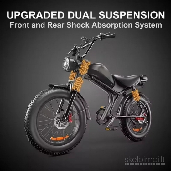 2000 W variklis elektrinis dviratis