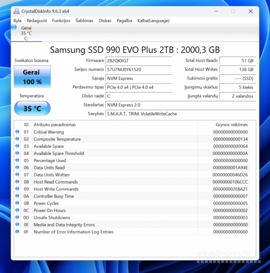 Kompiuteris Intel i5-13500, rtx5070, 32gb/ddr5, 2tb/SSD, Win11pro