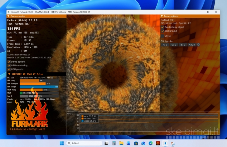 Kompiuteris Intel i5-13400f, 16gb/9060xt, 32gb/ddr5, 1tb/SSD, Win11Pro
