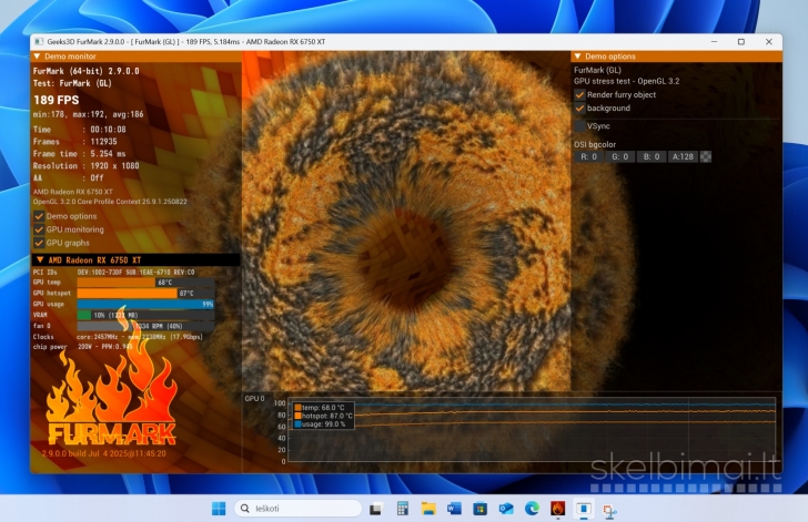 Kompiuteris R5-3600, 12gb/rx6750xt, 32gb/RAM, 1tb/SSD, Win11Pro