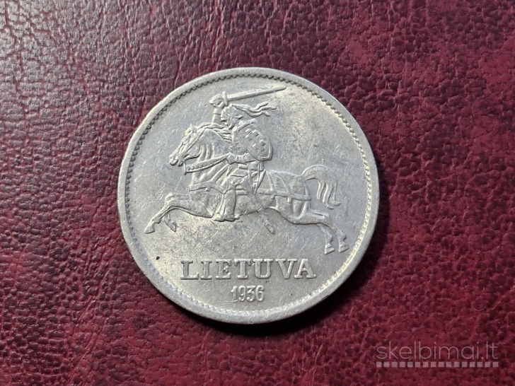 Lietuva 10 litų, 1936 KM# 83 Kumelė AG 0.750