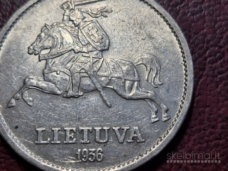 Lietuva 10 litų, 1936 KM# 83 Kumelė AG 0.750