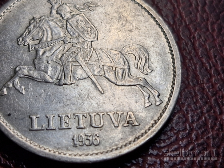 Lietuva 10 litų, 1936 KM# 83 Kumelė AG 0.750