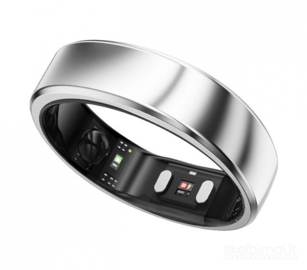 Naujas RingConn Gen 2 sidabrinės spalvos 11 dydžio išmanusis žiedas