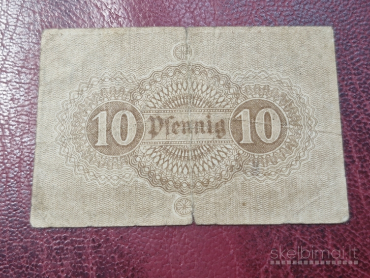 10 Pfennig 1919.10.01 Auma Notgeld Vokietija