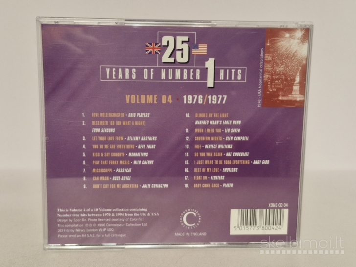 Audio CD Various – 25 Years Of Number 1 Hits Vol. 4 1976/1977