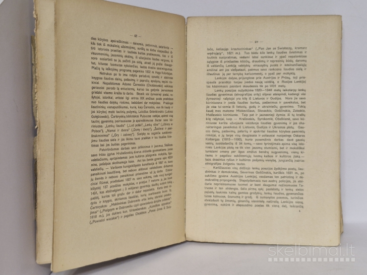 Knyga Lenkų Literatūra 1795-1905 1926m.