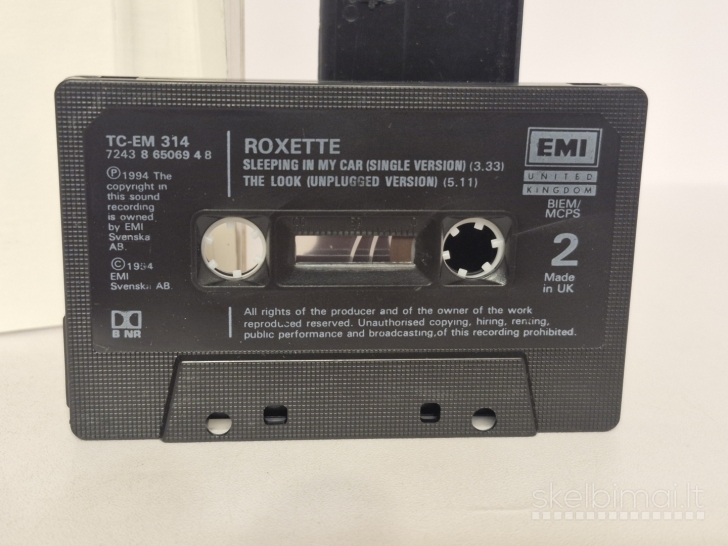 Audio kasetė Roxette – Sleeping In My Car