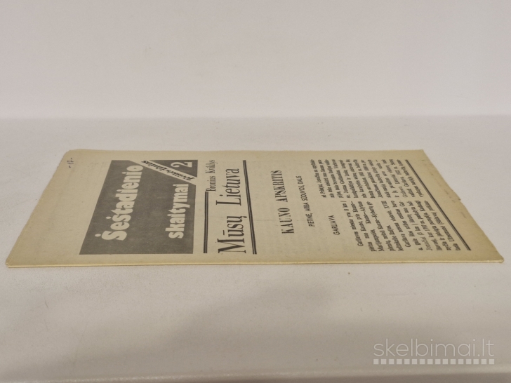 Šeštadienio skaitymai Tėviškės žinios 2 Kauno apsk