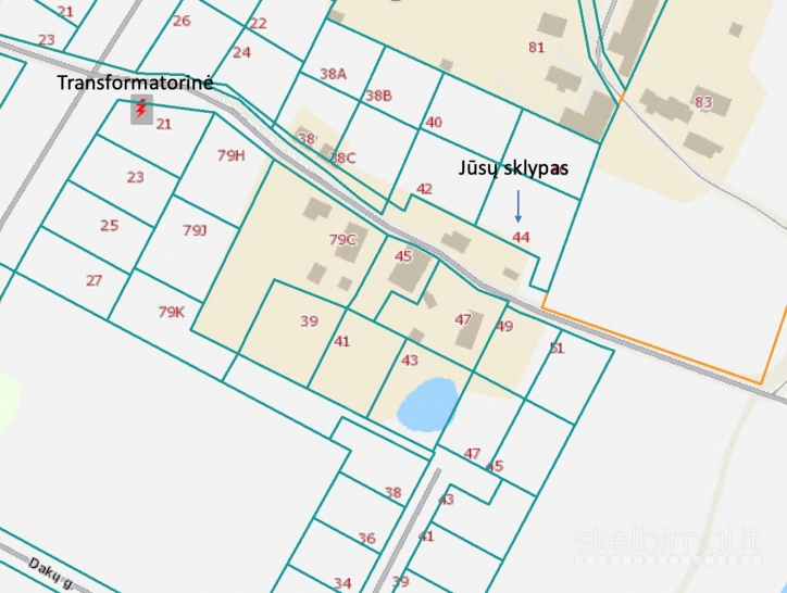 Vilnius, Pavilnys, Senasalio g., namų valdos paskirties sklypas