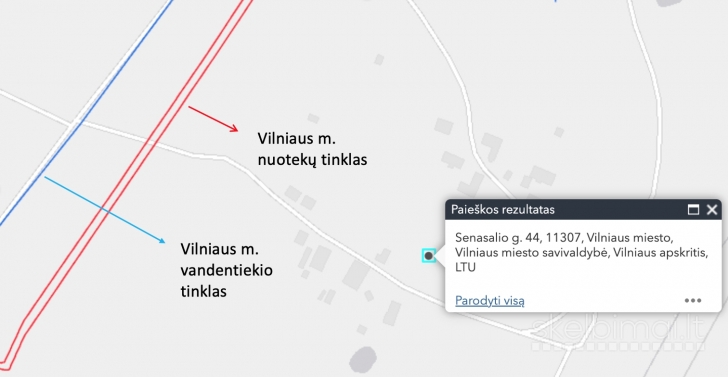 Vilnius, Pavilnys, Senasalio g., namų valdos paskirties sklypas