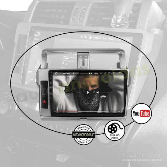 TOYOTA LAND CRUISER PRADO 150 2009-17 Android multimedia Carplay AndroidAuto