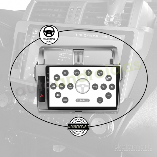 TOYOTA LAND CRUISER PRADO 150 2009-17 Android multimedia Carplay AndroidAuto