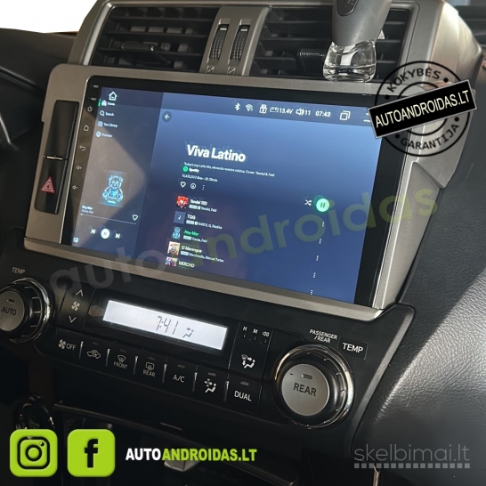 TOYOTA LAND CRUISER PRADO 150 2009-17 Android multimedia Carplay AndroidAuto