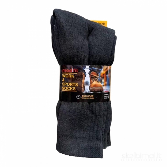 Darbo ir sportinės kojinės vyrams „Modfit“, 3 poros (EU 42–45)
