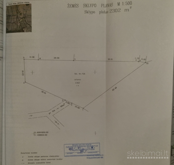 Parduodamas 23а sklypas