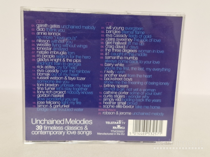 Dvigubas audio CD Various ‎– Unchained Melodies