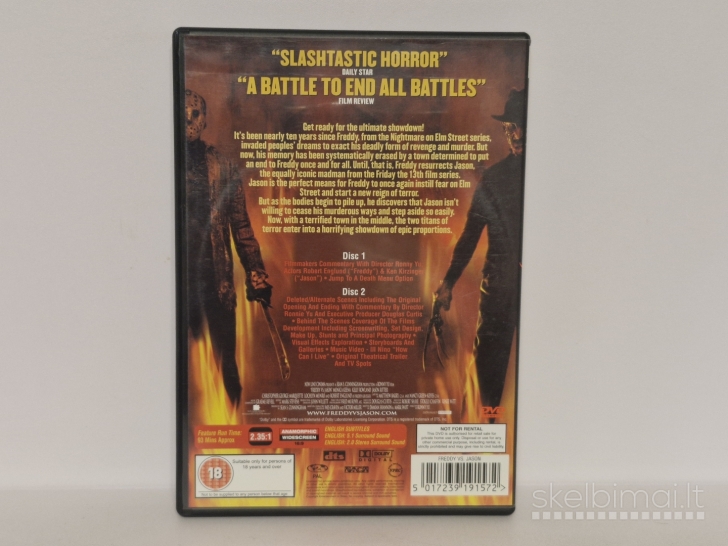 DVD filmas Freggy vs Jason 2 Disc set