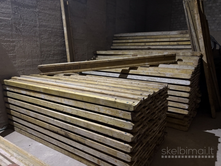 Dvitėjinės sijos Doka klojiniams, statramsčiai