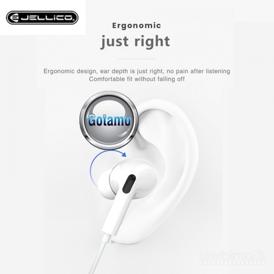 619 Apple Lightning ausinės Jellico WWW.GOTAMO.LT