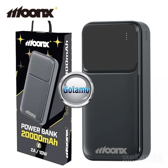 620 20000mAh 10W Moonx išorinė baterija akumuliatorius (Power Bank)