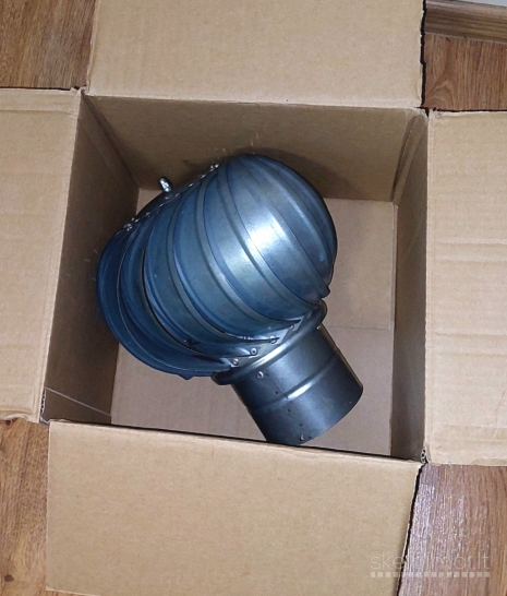 Ventiliacijos deflektorius D110 su guoliais