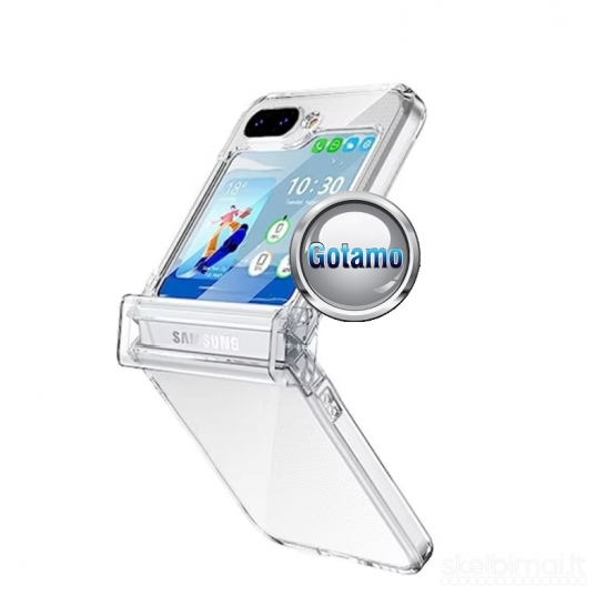 624 Crystal dėklas nugarėlė Samsung Galaxy Z Flip 7 telefonui