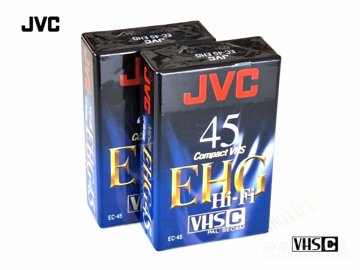 Originalios JVC VHS-C kasetės EC-45EHG
