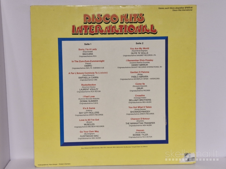 LP plokštelė Various – Disco Hits International