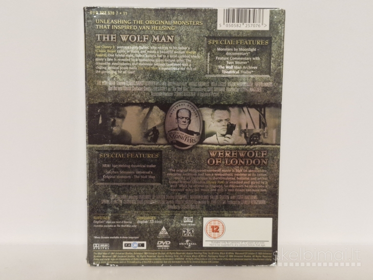 2 in 1 The Wolf Man & Werewolf Of London