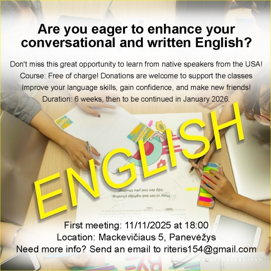 Nemokami ANGLŲ kalbos kursai