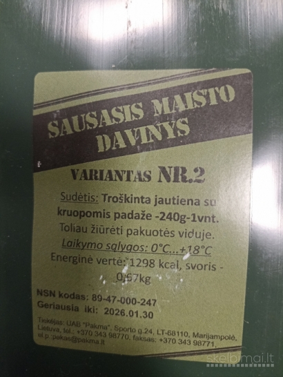 Lietuviškas sausas davinys 