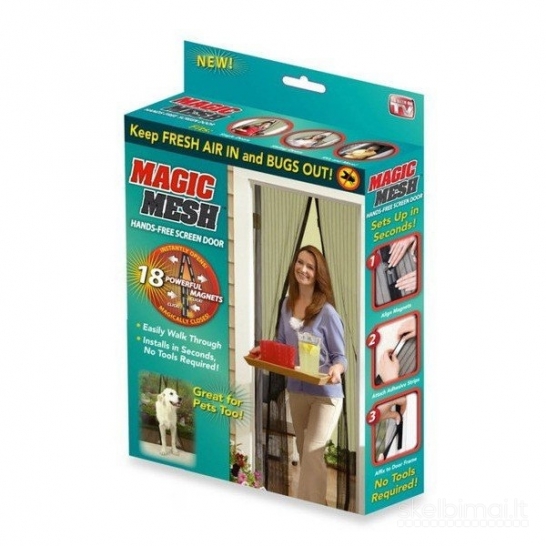 Magnetinis durų tinklelis nuo vabzdžių