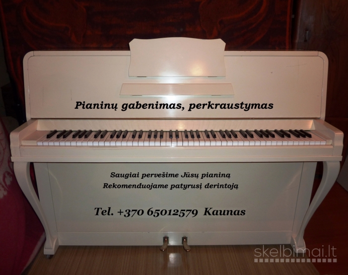Pianinų gabenimas, pernešimas +370 65012579