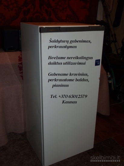 Šaldytuvų gabenimas, pernešimas +370 65012579