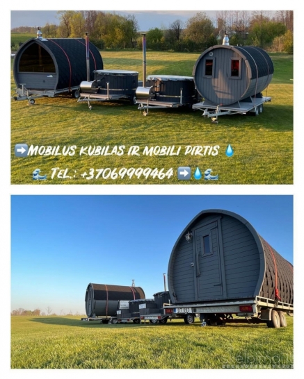Nuomojame mobilią pirtį ir kubilą