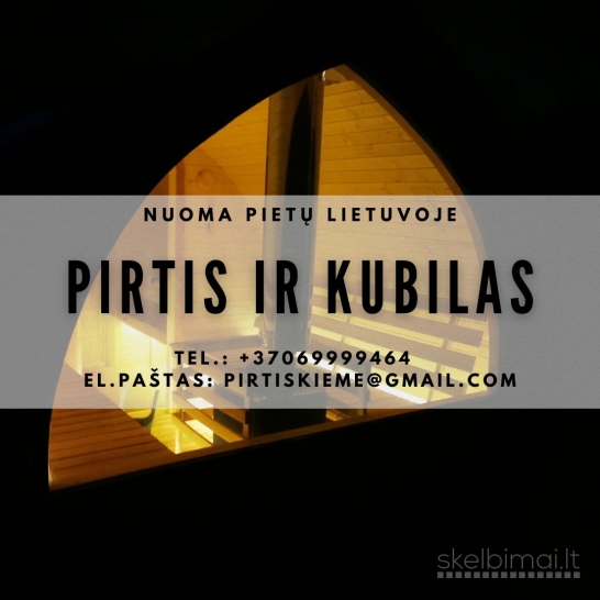 Nuomojame mobilią pirtį ir kubilą